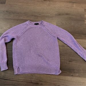 J. Crew Women's Purple Crew Neck Sweater